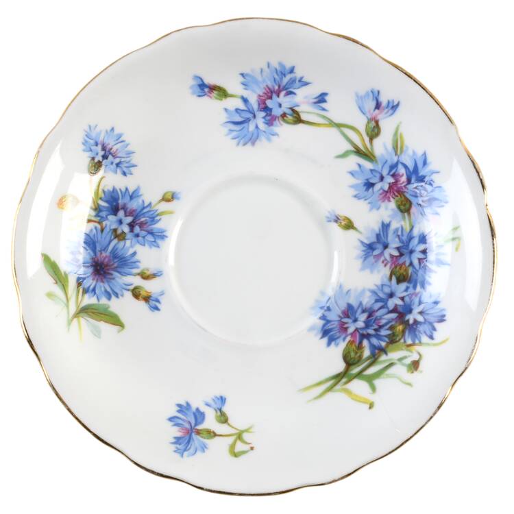 Cornflower Saucer for Footed Cup