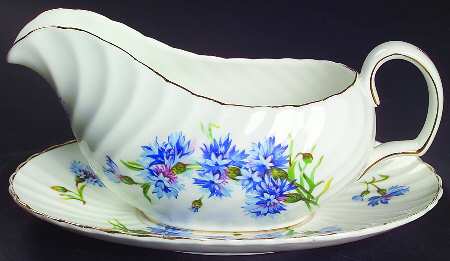 Cornflower Gravy Boat & Underplate