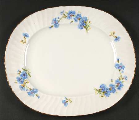 Cornflower 15" Oval Serving Platter