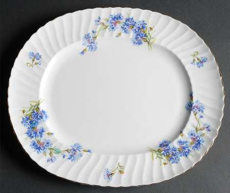 Cornflower 13" Oval Serving Platter