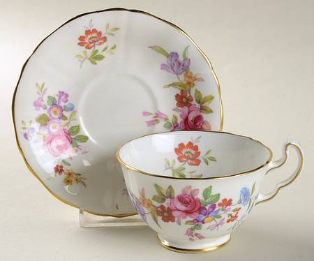 Devon Footed Cup & Saucer Set