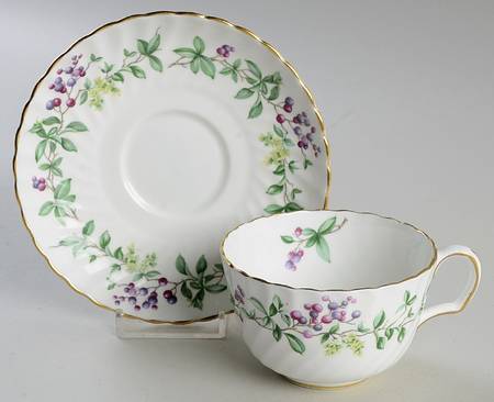 English Lane Flat Cup & Saucer Set