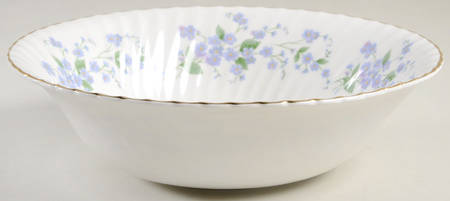 Forget Me Not-Sweet Forget Me Not 9" Round Vegetable Bowl