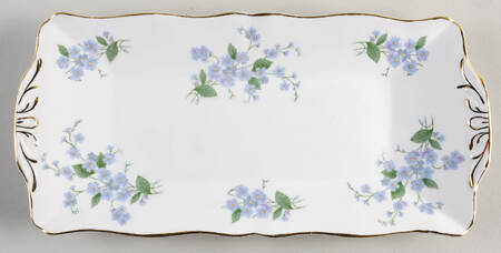 Forget Me Not-Sweet Forget Me Not Large Sandwich Tray
