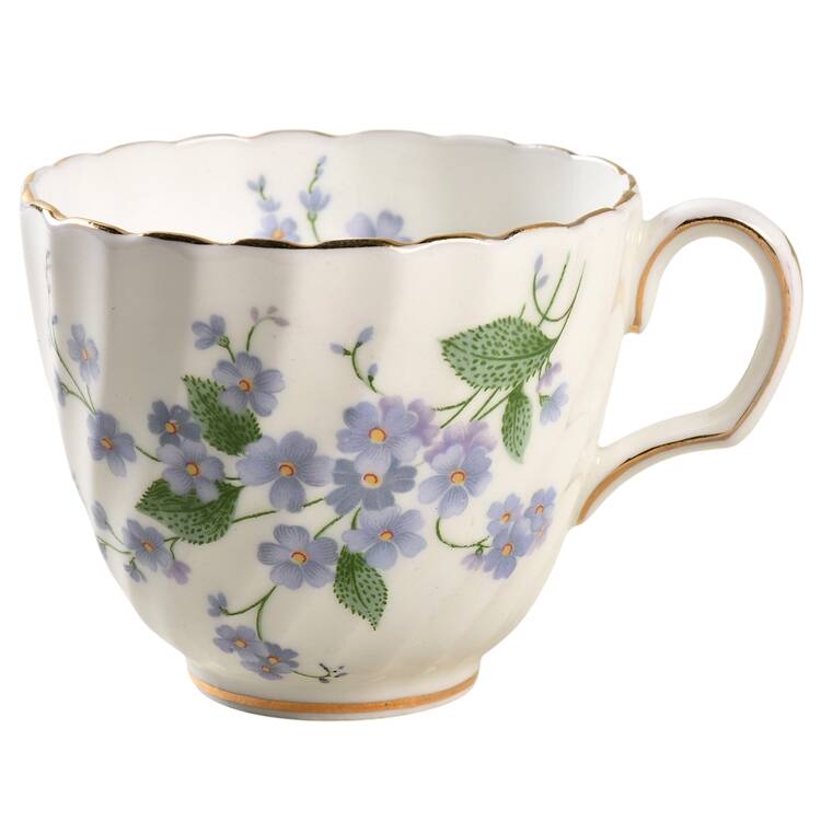 Forget Me Not-Sweet Forget Me Not Flat Demitasse Cup