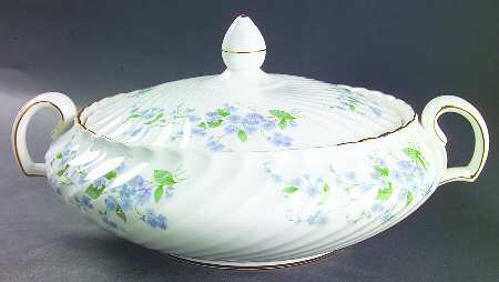 Forget Me Not-Sweet Forget Me Not Round Covered Vegetable