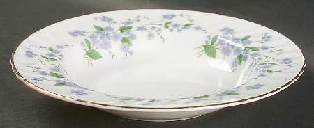 Forget Me Not-Sweet Forget Me Not Rim Soup Bowl