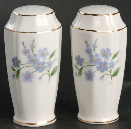 Forget Me Not-Sweet Forget Me Not Salt & Pepper Set