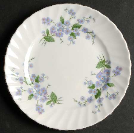 Forget Me Not-Sweet Forget Me Not Bread & Butter Plate