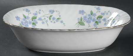 Forget Me Not-Sweet Forget Me Not 9" Oval Vegetable Bowl