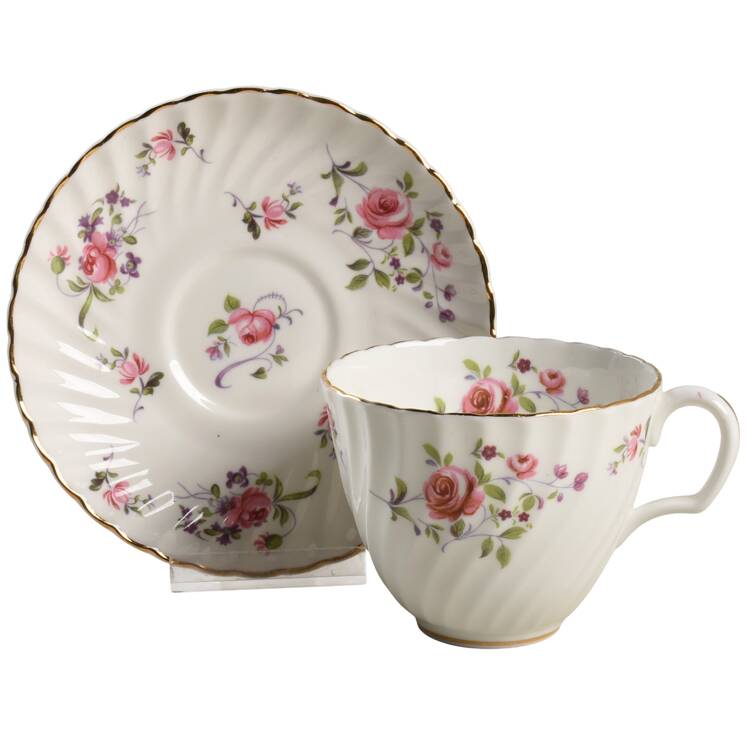 Fragrance Flat Cup & Saucer Set