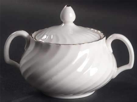 Golden Elegance Sugar Bowl & Lid