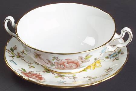 Johanna Flat Cream Soup Bowl & Saucer Set