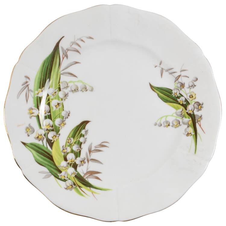 Lily of The Valley Salad Plate