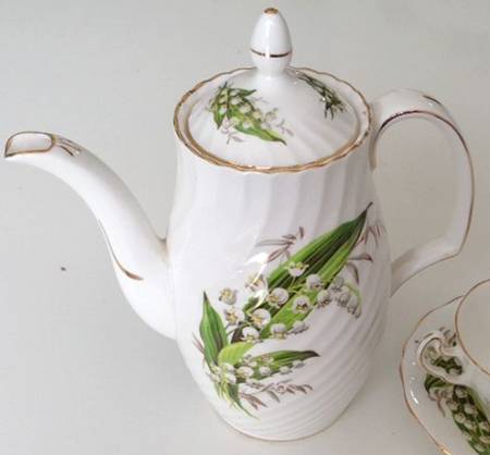 Lily of The Valley Coffee Pot & Lid