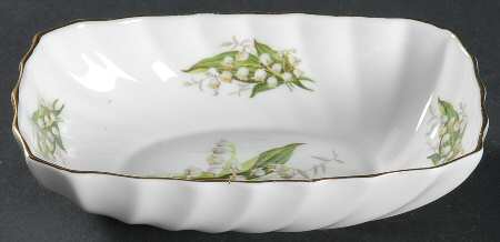 Lily of The Valley Rectangular Sweet Meat Dish