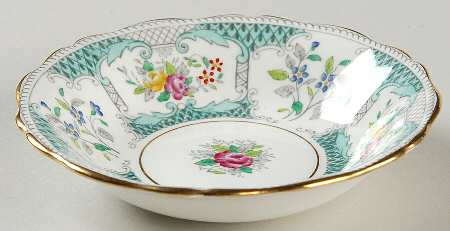 Lowestoft Aqua Green Fruit/Dessert (Sauce) Bowl