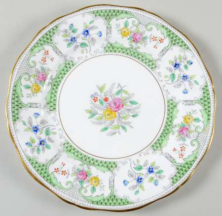Lowestoft Light Green Salad Plate