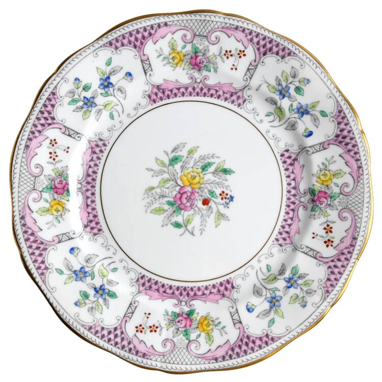 Lowestoft Pink Salad Plate