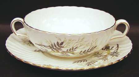 Lyncroft Flat Cream Soup Bowl & Saucer Set