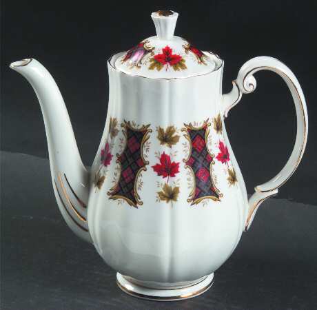 Maple Leaf Tartan Coffee Pot & Lid