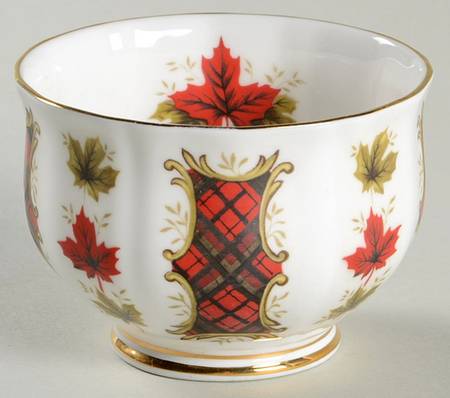 Maple Leaf Tartan Mini Open Sugar Bowl