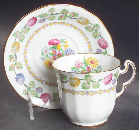 Meadowsweet Footed Cup & Saucer Set