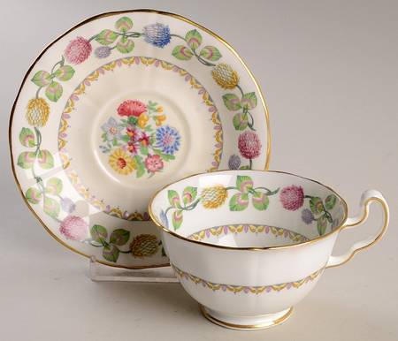 Meadowsweet Footed Cup & Saucer Set
