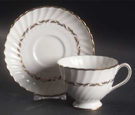 Orleans Footed Cup & Saucer Set