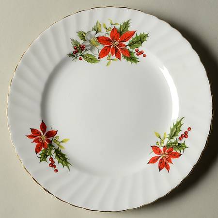 Poinsettia Salad Plate