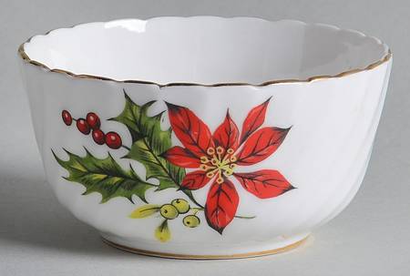 Poinsettia Mini Open Sugar Bowl
