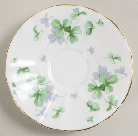 Shamrock Saucer for Flat Cup