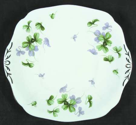 Shamrock Square Handled Cake Plate