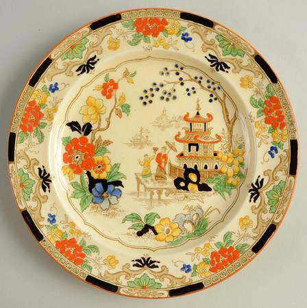 Temple Luncheon Plate