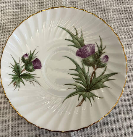 Thistle (Scalloped) Saucer for Flat Cup