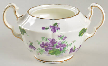 Violet Sugar Bowl No Lid