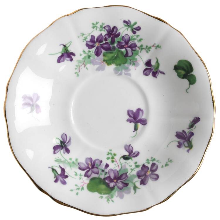 Violet Saucer for Footed Cup