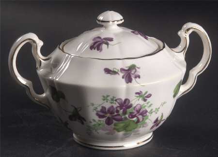 Violet Sugar Bowl & Lid