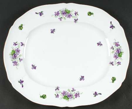 Violet 15" Oval Serving Platter