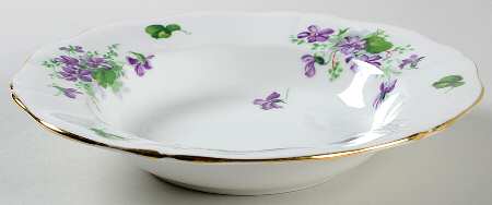 Violet Rim Soup Bowl