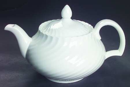 White Fife Teapot & Lid