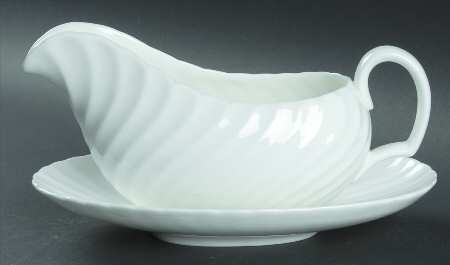 White Fife Gravy Boat & Underplate