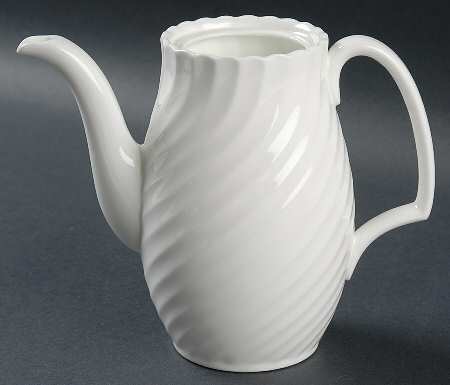 White Fife Mini Coffee Pot No Lid