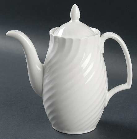 White Fife Mini Coffee Pot & Lid