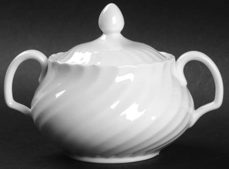 White Fife Sugar Bowl & Lid