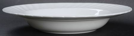 White Fife Rim Soup Bowl