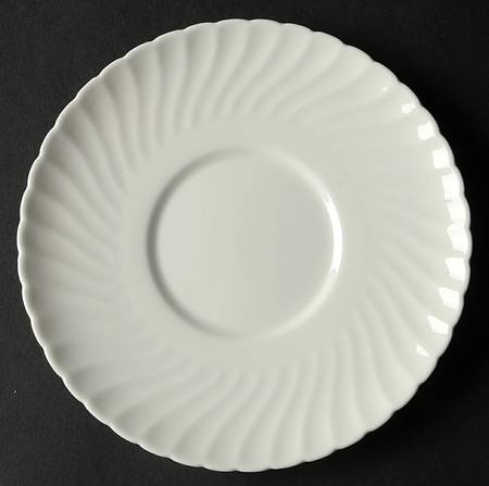 White Fife Saucer for Cream Soup Bowl