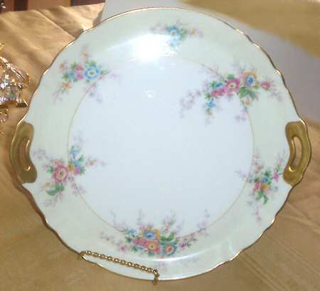Floradora Handled Cake Plate