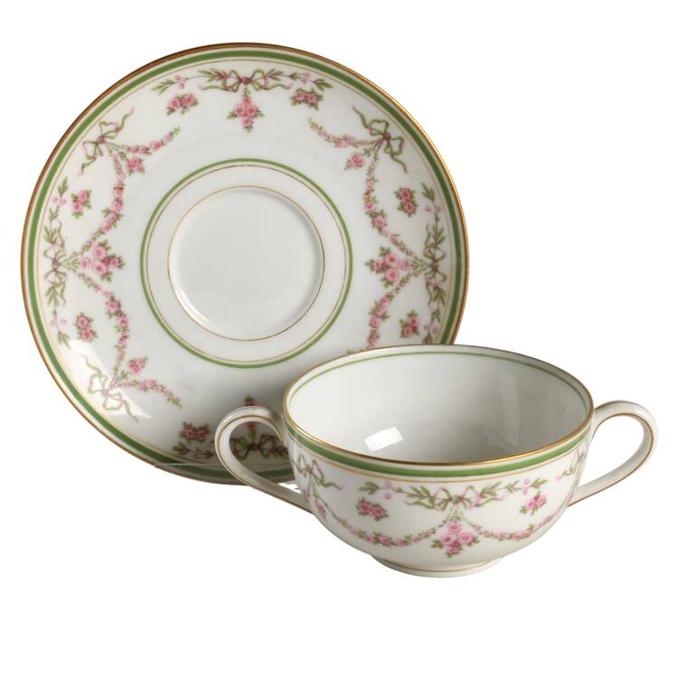 AHR16 Flat Bouillon Cup & Saucer