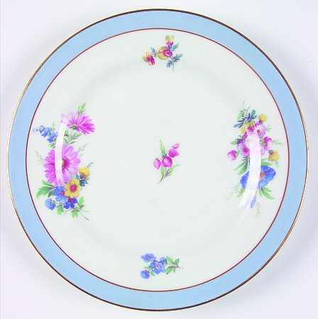 AHR41 Blue Bread & Butter Plate